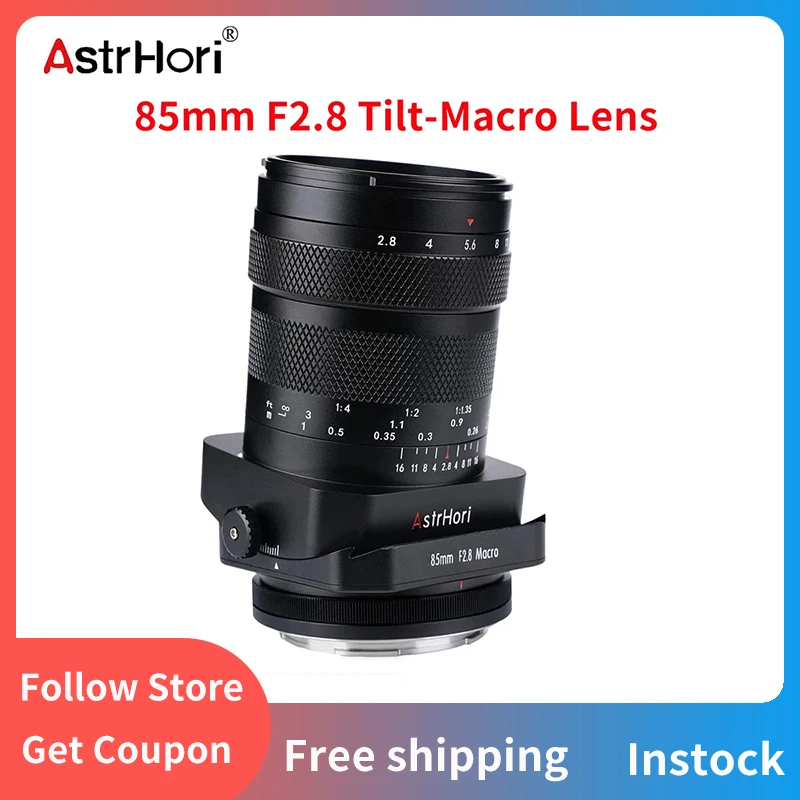 AstrHori 85mm F2.8 Fix Focus Lens Macro Lens +Tila Lens Medium Telephoto Sony E Fuji X Canon RF Nikon Z Leica/Panasonic/Sigma L