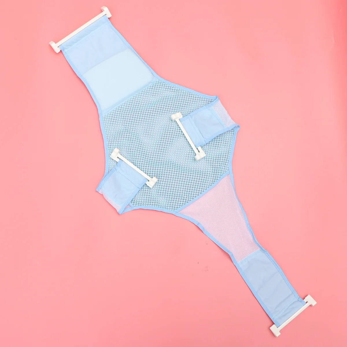 

1Pcs Baby Shower Mesh Newborn Infant Bathing Mesh Anti-Slip Security Adjustable Bath Bed Multi-Purpose Bath Supplies Non-Slip