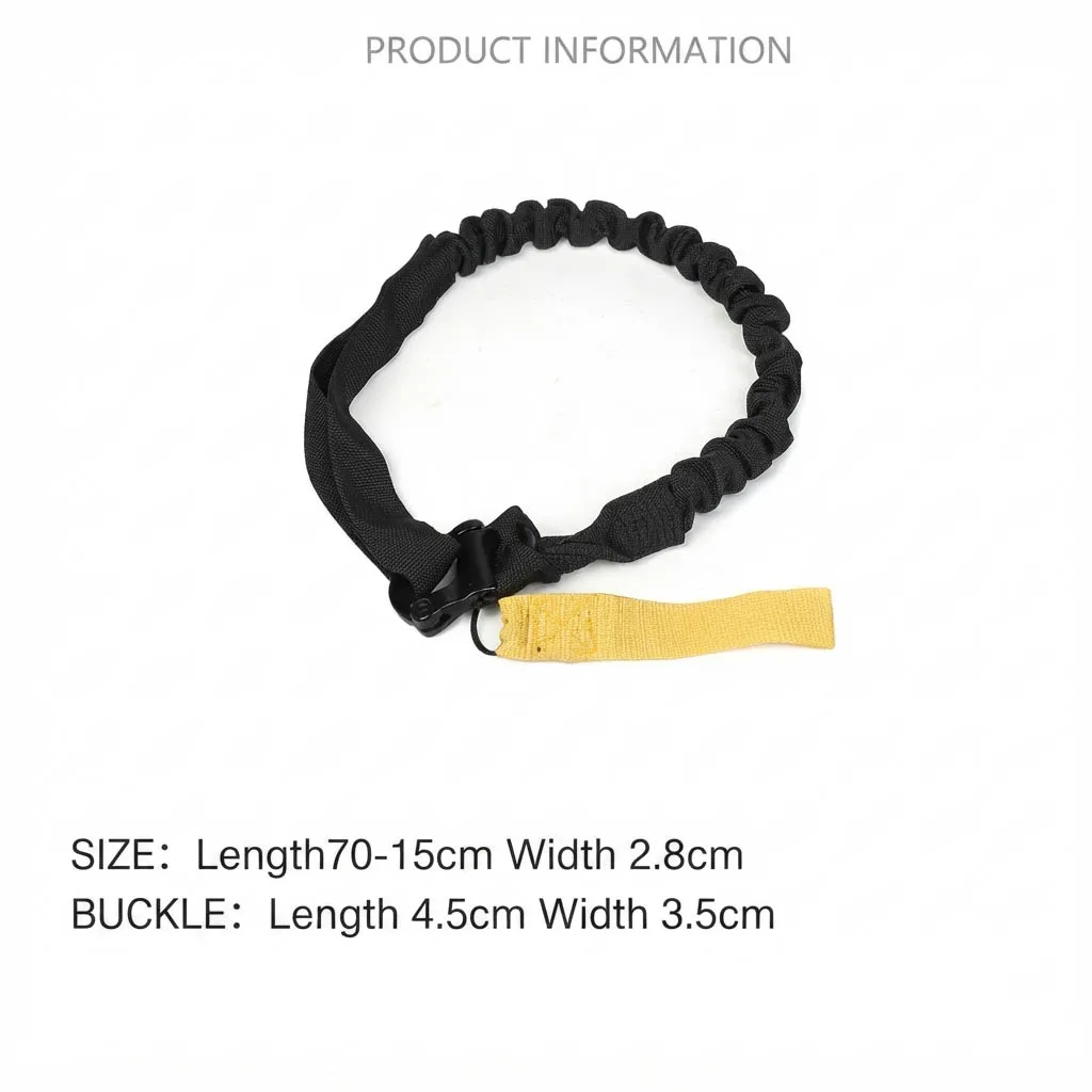 Tactical Safety Rope Rappelling Lanyard Fall Protection Outdoor Training Gear MOLLE Compatible for Hiking Climbing Rescue