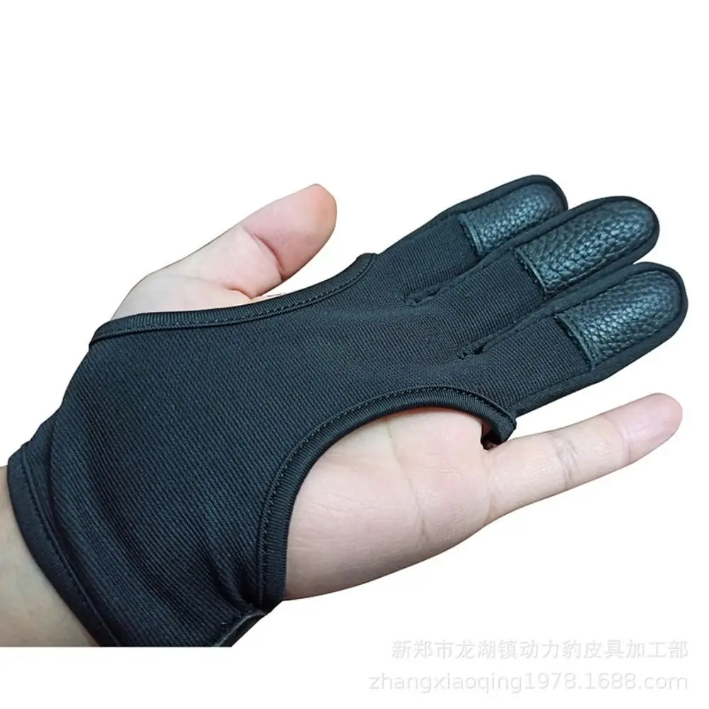 Outdoor Sports Accessories Shooting Hand Guard Protector Recurve Bow 3 Fingers Protective Gloves Archery Finger Guard