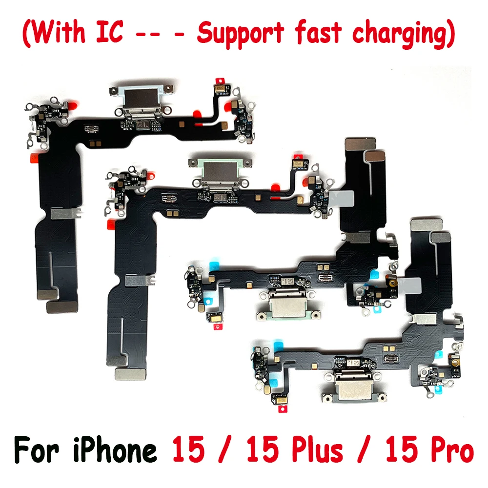 NEW USB Charging Dock Jack Plug Socket Port Micro Connector Charge Board Flex Cables For iPhone 15 / 15 Plus / 15 Pro Max