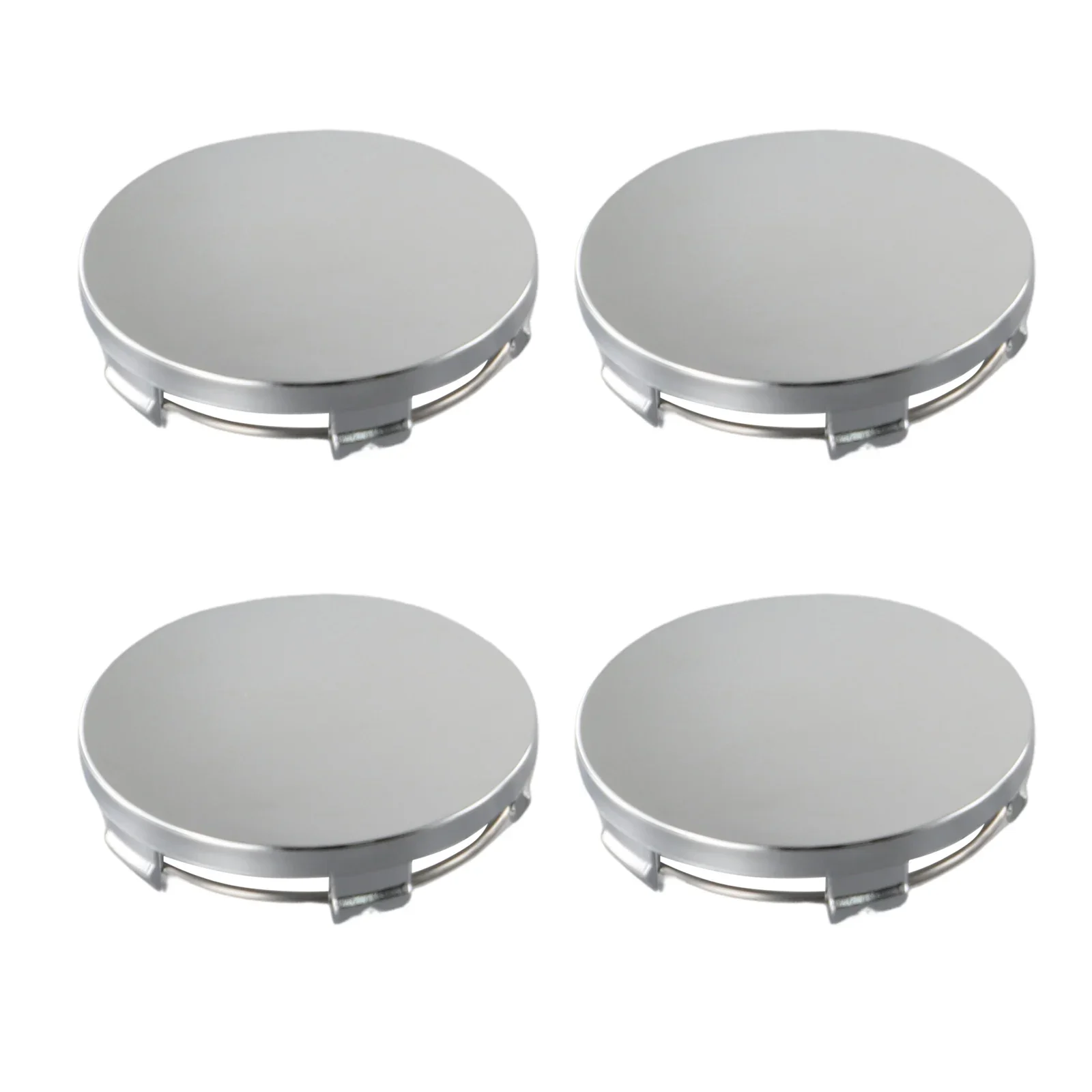 4PCS 60mm Cars Hub Center Covers ABS Black/Silver Universal Cars Vehicle Wheel Hub Center Cap Covers Protector Decorations