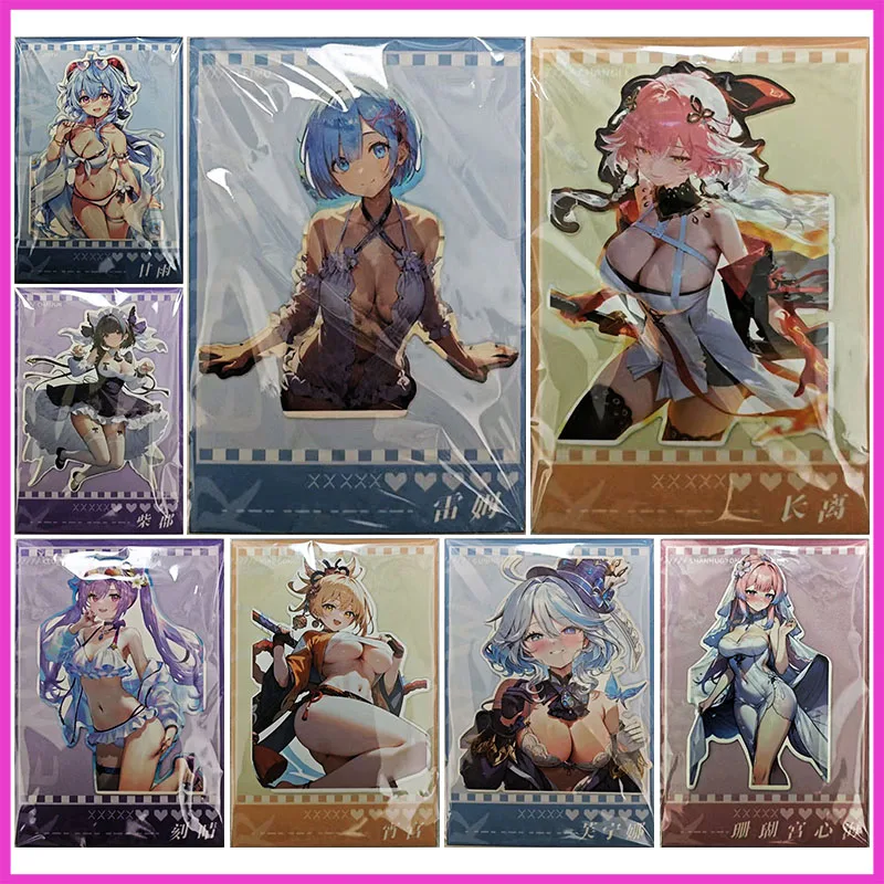 

Аниме «История богини», редкие магнитные коллекционные карты A6 Ganyu Cheshire Rem Keqing Yoimiya Kokomi, игрушки для мальчиков, подарок на день рождения