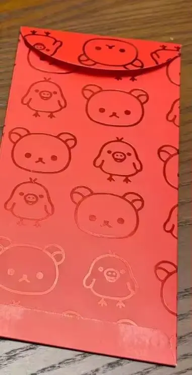Adorabile busta di Capodanno stampata in oro Rilakkuma Design universale creativo ad alto appelo Figura giocattolo carina Regali da collezione