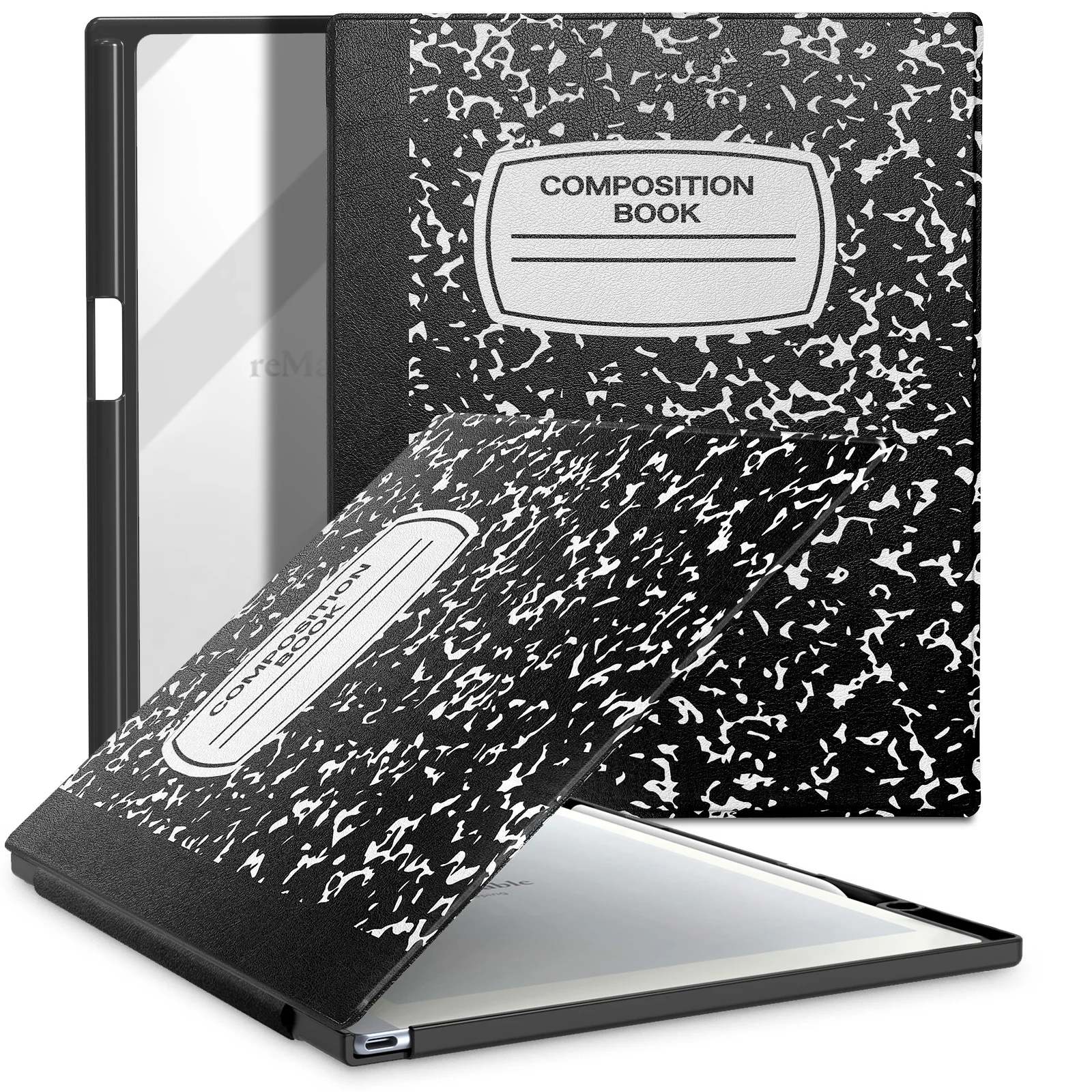 

Smart Pencil Holder Cover For Remarkable Paper Pro Funda 11.8" eBook Magnetic Case with Acrylic Back Shell