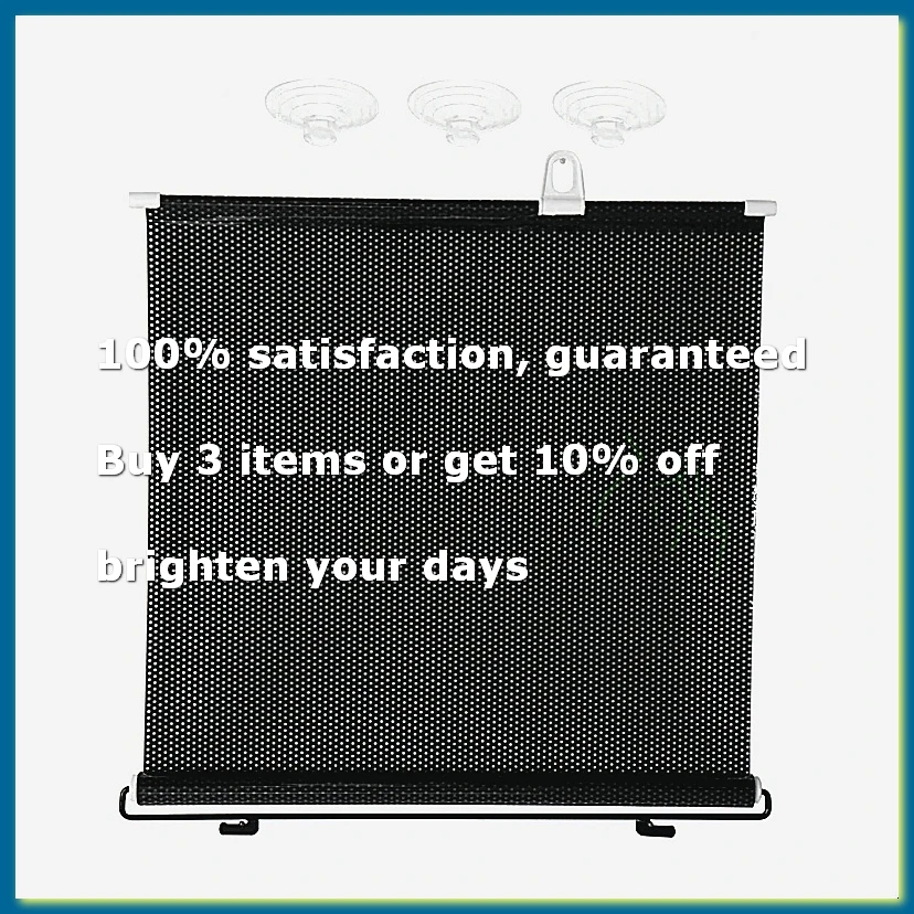 Sunshade Roller Blackout Suction Cup Blinds Curtains for Living Kitchen Office Car Window Free-Perforated Curtain AA09G