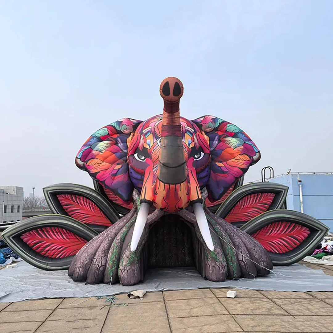 Puntelli gonfiabili giganti della decorazione della fase dell'elefante della tenda della fase dell'evento gonfiabile gigante per il bar della discoteca del partito dell'evento della musica più venduto