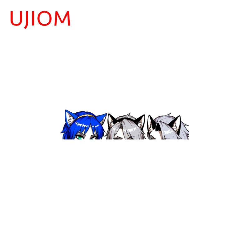 UJIOM Multiple Fluffy Loona Wall Sticker No Correction Girls Und Panzer High Quality Decal Suitable For Light Switch Decoration