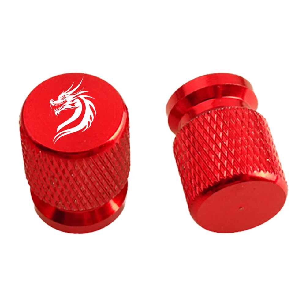 Chinese Dragon Golden Red Dragon logo Valve Cap Fit Motorcycle Bicycle Electric Motorbike Car Wheel Tire Valve Cap Accessories