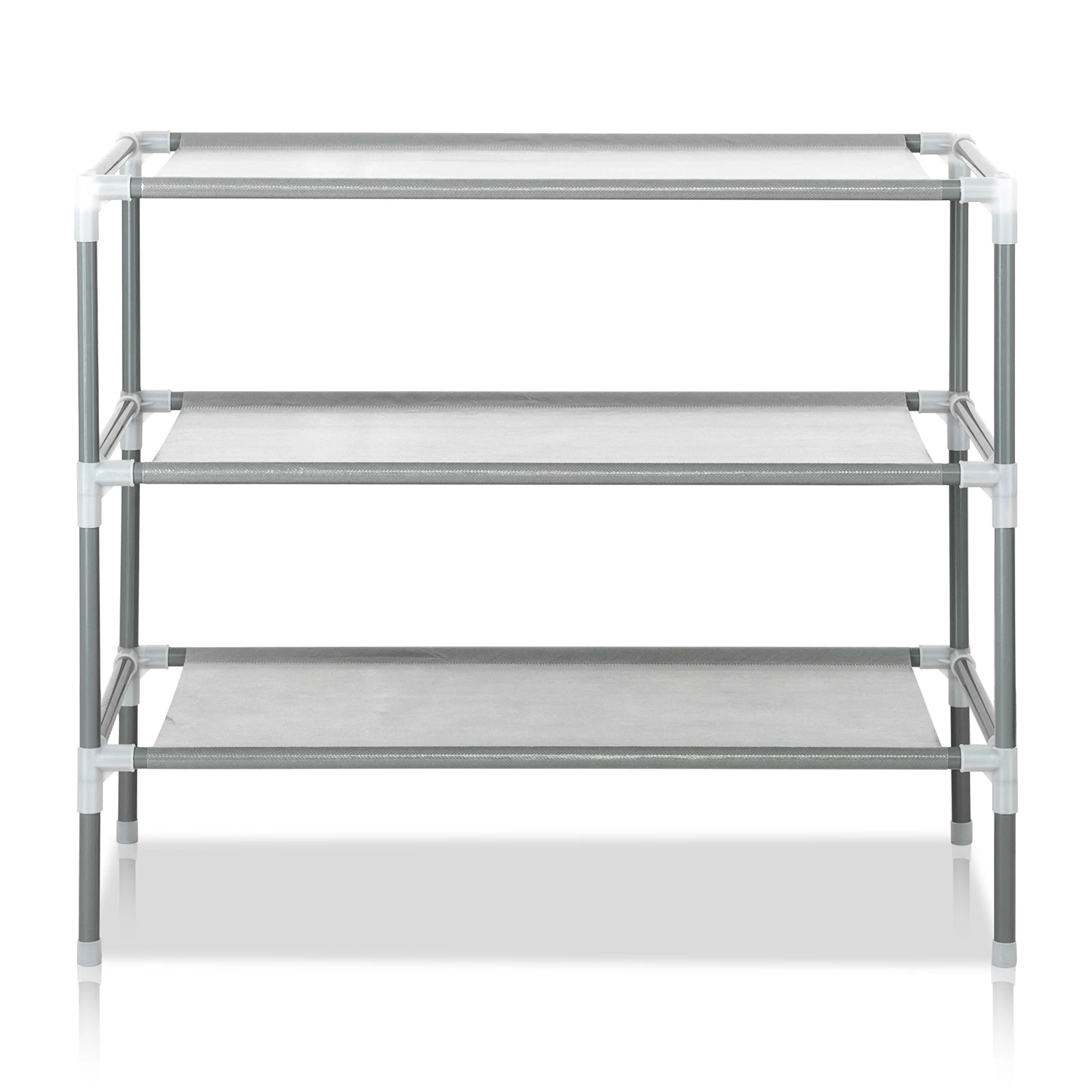 

Simple Assembly 3 Tiers Non-woven Fabric Shoe Rack Gray