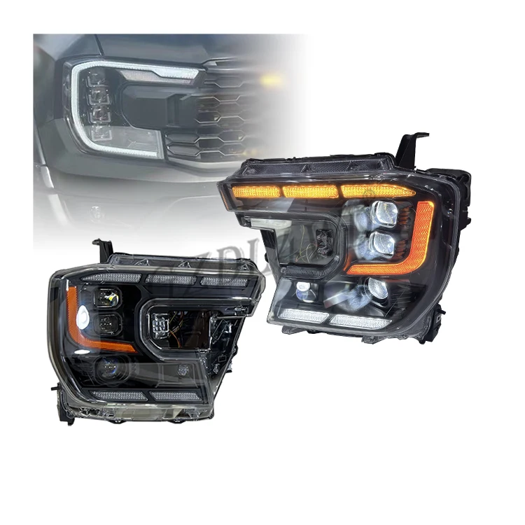 GZDL4WD Car Modification Exterior Parts Headlight LED Head light for Ranger T9 2022 2023 XL XLT XLS SPORT WILDTRACK