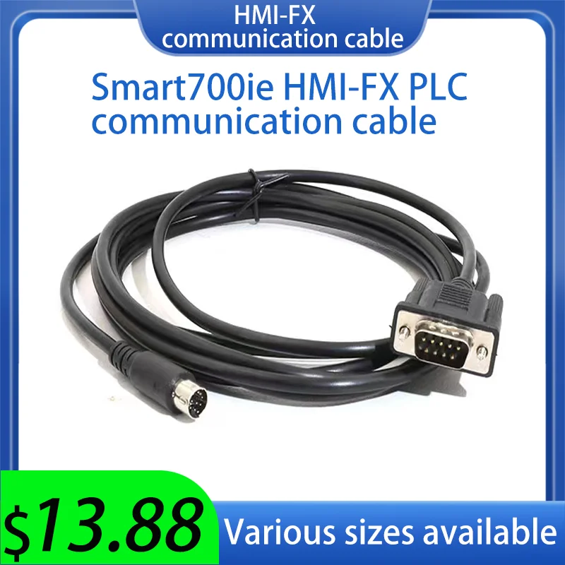 HMI 6AV6648-OBC11-3AX0 Smart700ie ConnectFX Communication Cable RS232 DB9 to MINI DIN Connector 8PIN MD8 Male