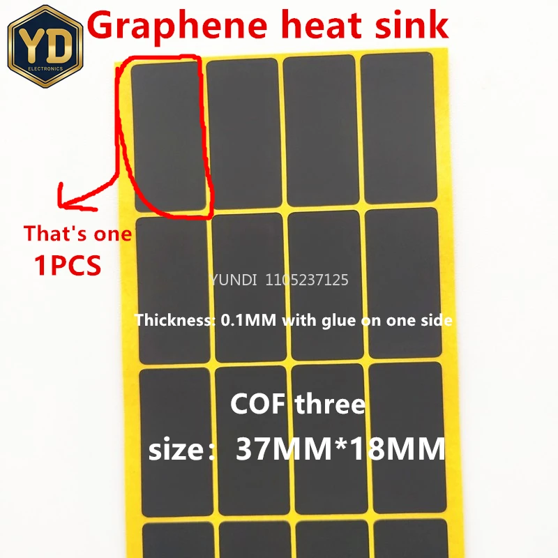 YD 1000PCS/ Stickers COF CHIP HEAT SINK COF LCD Glass Module Heat Dissipation Sticker COF Chip Heat Dissipation Sticker TV Repai