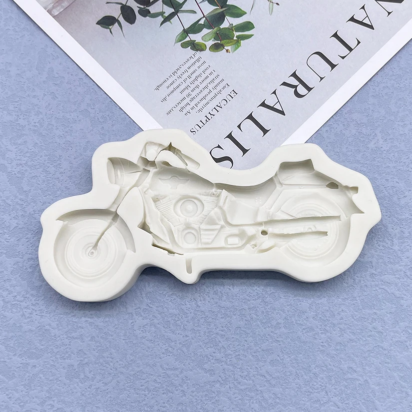 Motorcycle Silicone Cake Baking Mold Sugarcraft Chocolate Cupcake Resin Tools Fondant Decorating Tools