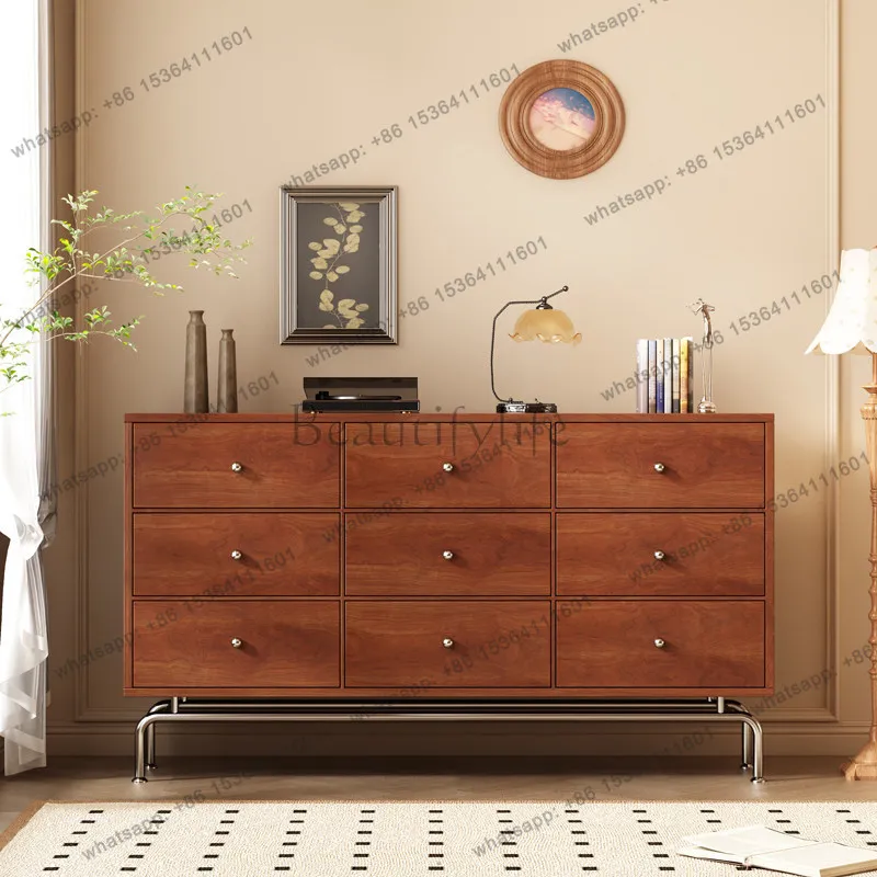 FG Mobile Drawers Living Room Cabinets Sideboards Kitchen Storage Shelf Living Room Cabinets Wood Buffet Cajonera Home Furniture