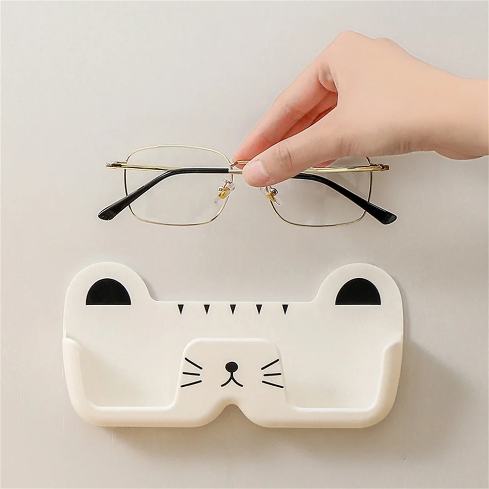 Self Adhesive Glasses Holder Wall Mount Sunglasses Show Rack For Bedroom Study Wardrobe No-Punch Myopia Eyeglasses Organizer Box