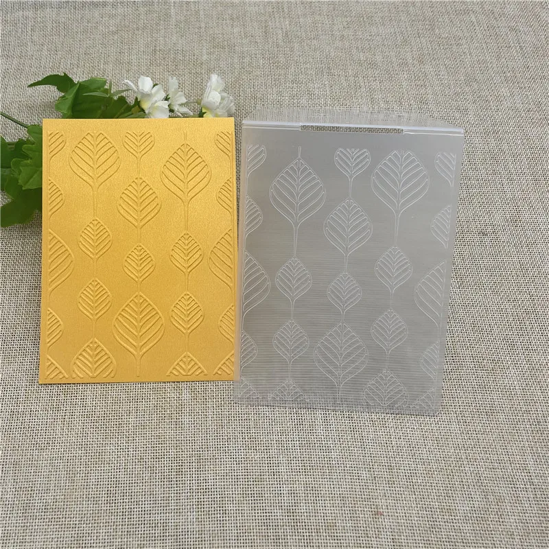 Пластиковые фотообои с изображением листьев дерева для альбомов и открыток, декоративные штампы для вырезания, трафареты для рукоделия