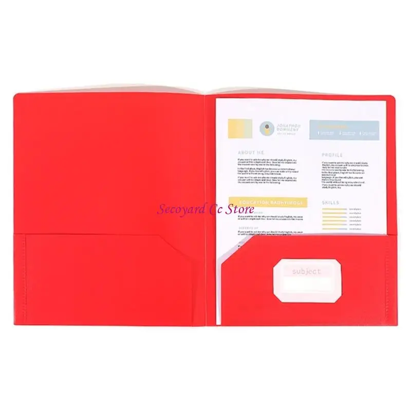 Các thư mục N3UC 1/6PCS có túi nặng 2 thư mục tệp túi Kích thước thư mục bỏ túi chứa 100 tấm 11.4x9.33in