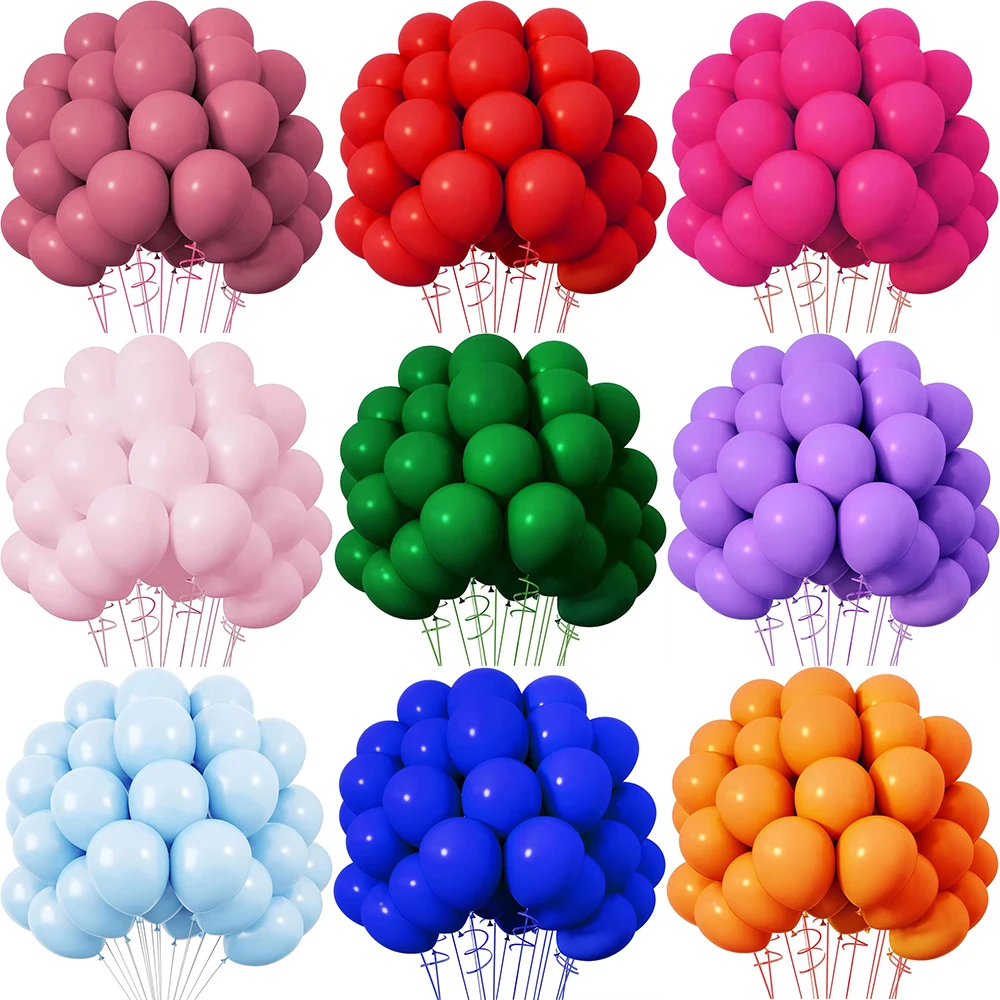 Globos rosas de 5/10/12/18 pulgadas, Globos de látex rosas para Navidad, rojo, verde, Baby Shower, fiesta de cumpleaños, decoración de boda, Globos