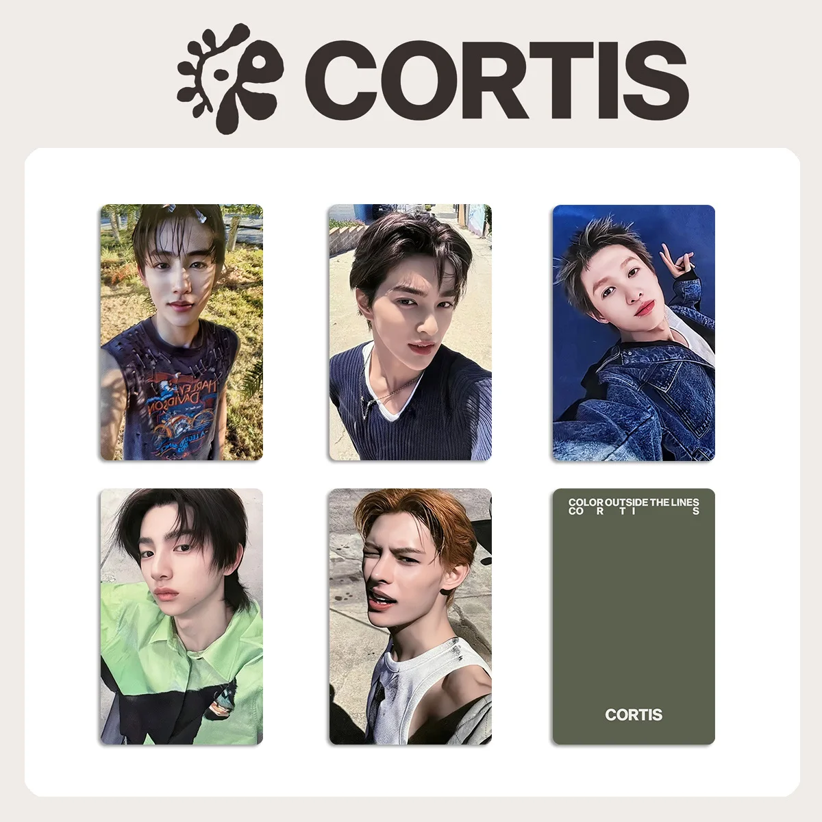 Kpop CORTIS New Album Selfie Lomo Cards List Keonho Seonghyeon
