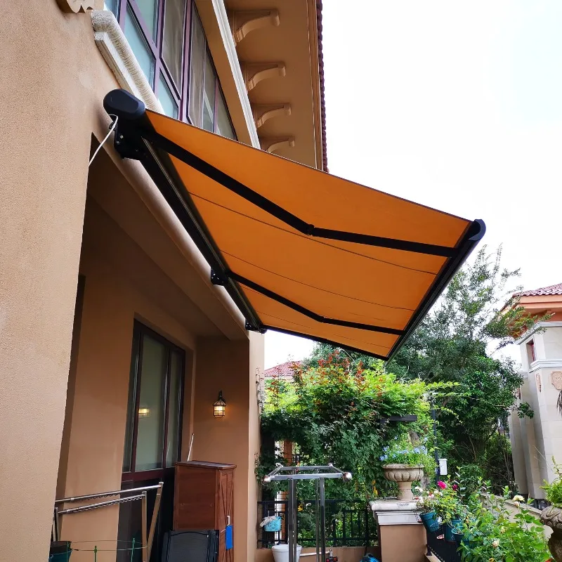 

Automatic roof folding aluminum alloy awning Retractable awning