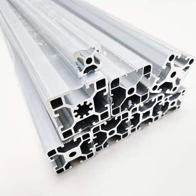 OEM custom aluminum profile extrusion service T-slot industrial aluminum profile frame for aluminum profile extrusion service
