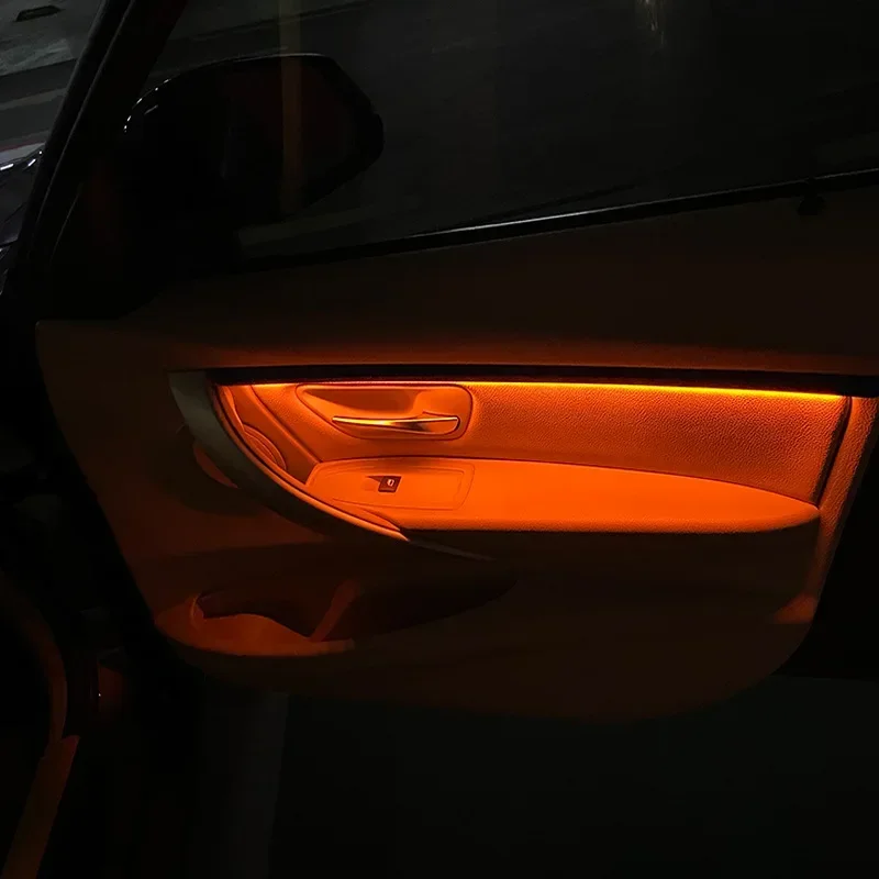 Luce ambientale F30 Striscia decorativa a LED per porta bicolore, luce ambientale BMW applicabile alla BMW Serie 3 importata
