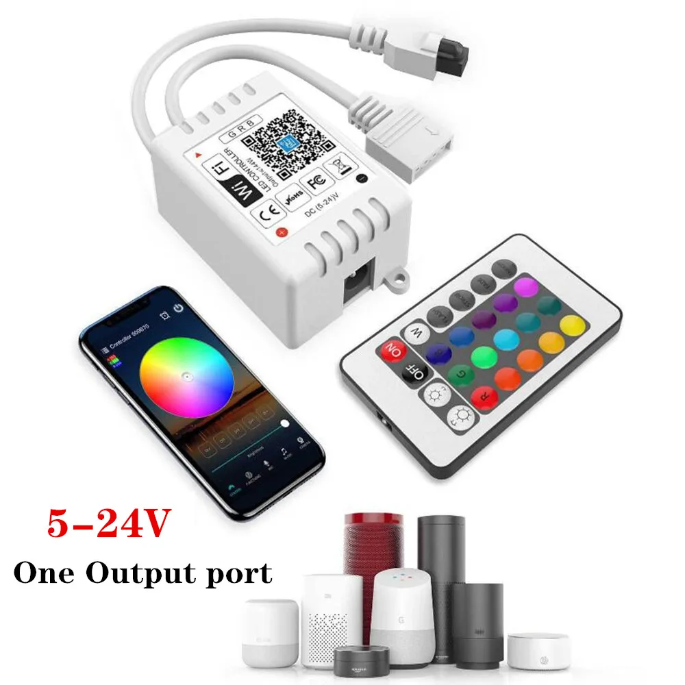 Imagem -05 - Magia Casa Wifi Led Controlador 5v 12v 24v Rgbw Rgbww Rgb Mais Cct Bluetooth 2.4g Toque para 5050 2835 Ws2811 Ws2812b Tira Conduzida