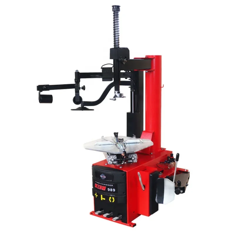 WZDM T-989 Semi Automatic Tyre Changing Machine And Balancer Combo For Car Auxiliary Arm Manual Tire Changer