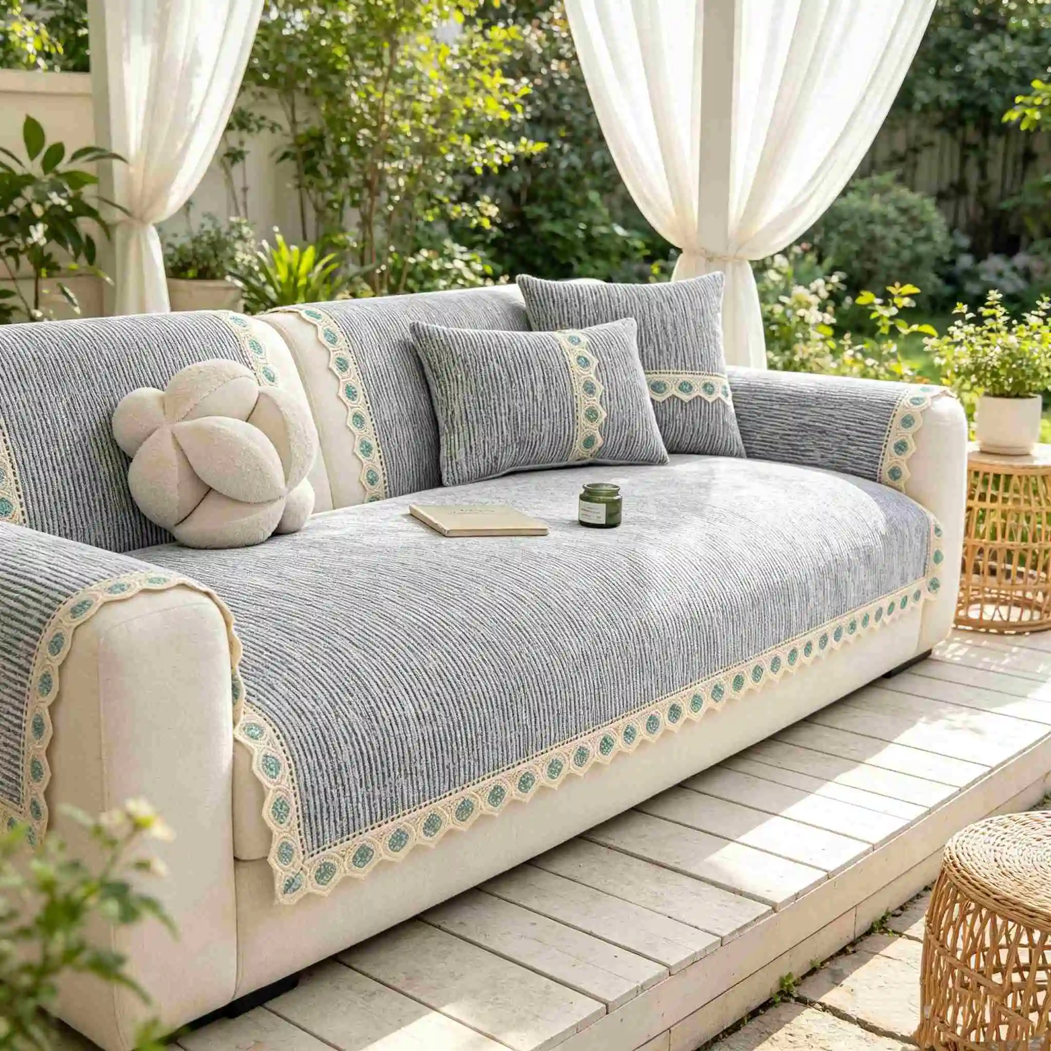 Sofa Cover Modern Simple All Season Universal Non Slip Waterproof Cat Scratch Resistant Sofa Couch Cover Cloth Backrest Towel