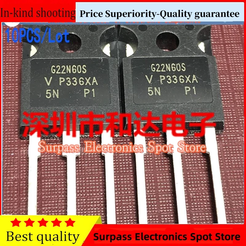 10PCS/Lot G22N60S SIHG22N60S  M0S TO-247 600V 22A  Imported Original And New  100%Test