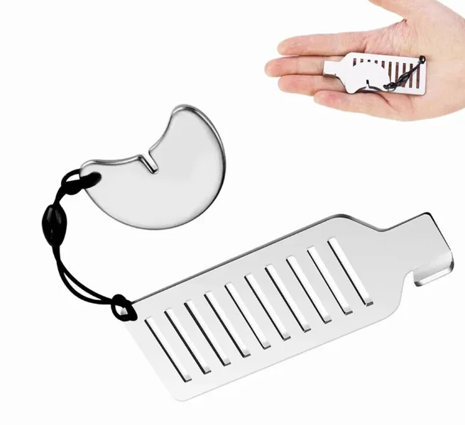 8cm Portable Safety Anti-theft Door Blocker Stainless Steel Home Privacy Hotel Travel Security Tool Portable Door Lock
