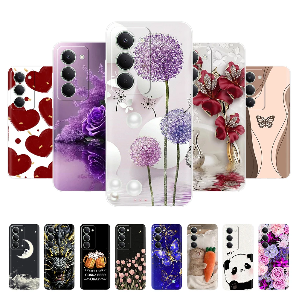 حافظة لهاتف Redmi 15 4G أنماط غطاء الهاتف لينة بولي يوريثان سيليكون واضح الوفير لشاومي Redmi 15 5G حافظات قذائف واقية redmi15