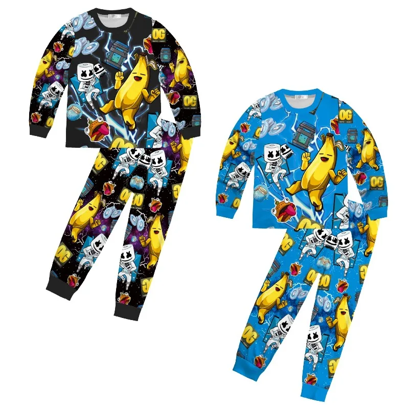 

Hot New Fortnites Pajama Set Cartoon Cotton Pajama and Pant Spring Autumn Long Sleeved Birthday Gifts