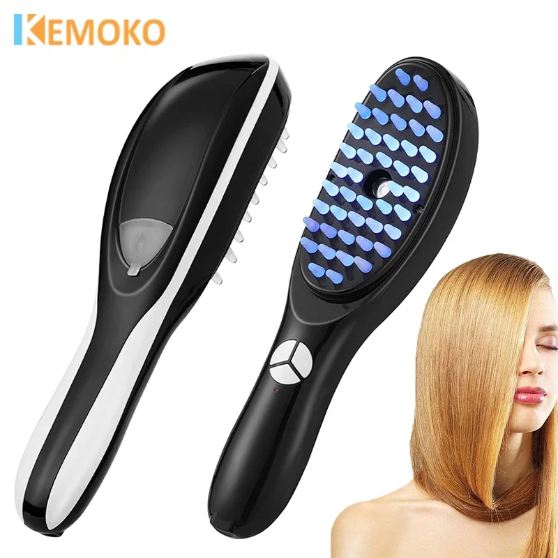 

Electric Spray Massage Comb Red Blue Light Therapy Head Massage Comb Anti Hair Loss Anion Spray Hair Growth Brush Stress Relief