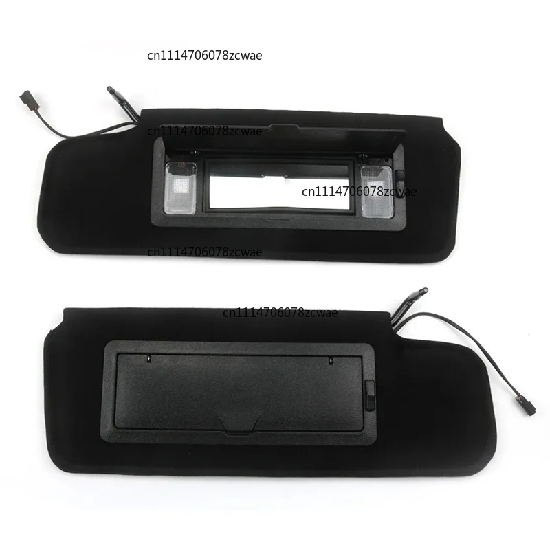 For  Corvette C4 1984-1996 Sunvisors Vanity Mirror 1Pair Car Sun Visors Shades W/LED Light 12459827 14081826