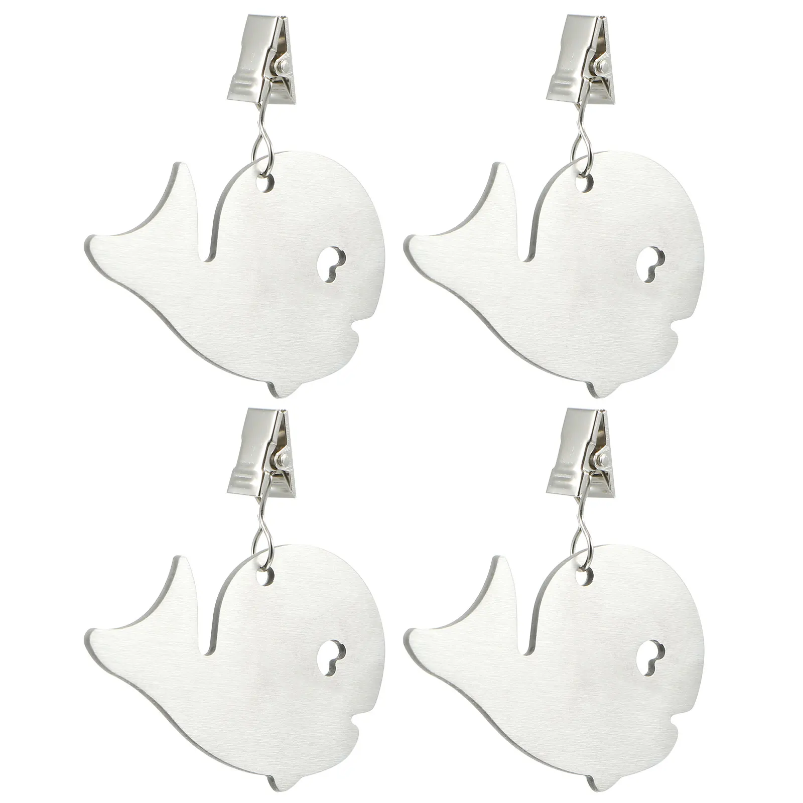 

4Pcs Tablecloth Weights Creative Table Clips for Wedding Party Picnic Outdoor Use Stainless Steel Table Cover Holders Windproof