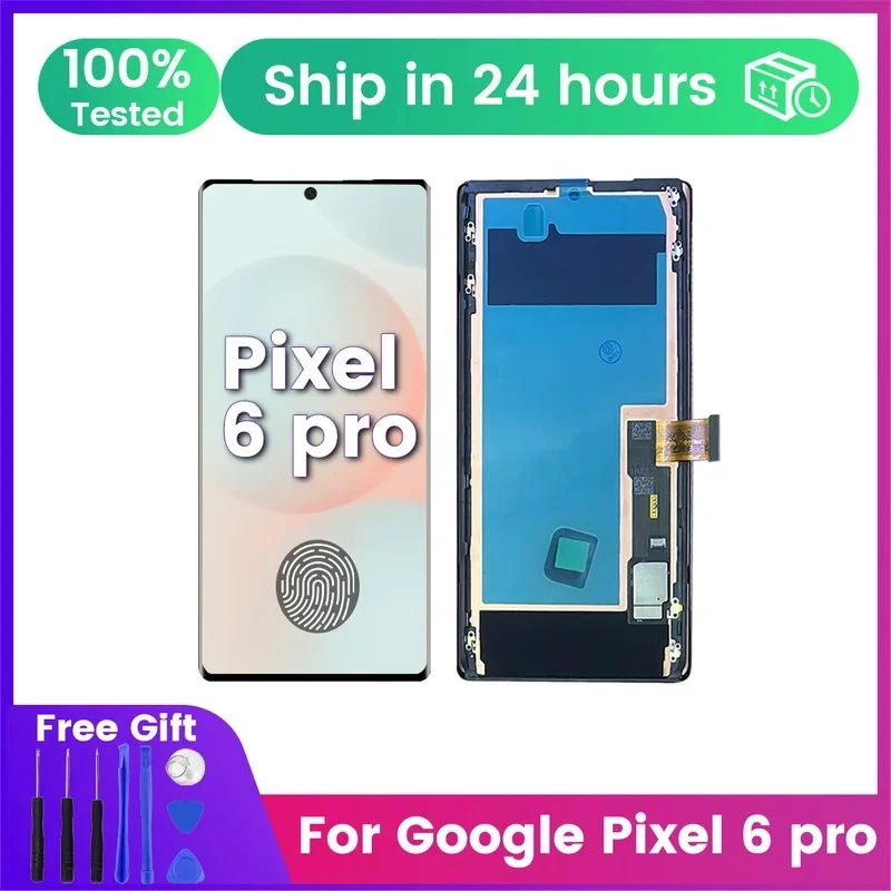 banerypak-テスト済みスーパーamoled-67インチ-google-pixel-6-pro用lcd-フレーム付きディスプレイ-デジタルタッチスクリーン交換用-gluog、g8vou-s