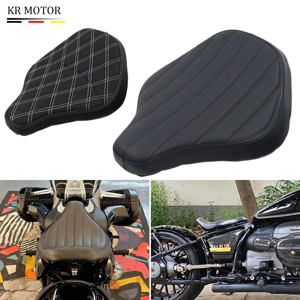 Fit R 18 Motorcycle Driver Seat Cushion Bobbie Style Front Solo Rider Saddle Pillion For BMW R18 Classic R18 100 Years 2020-2023