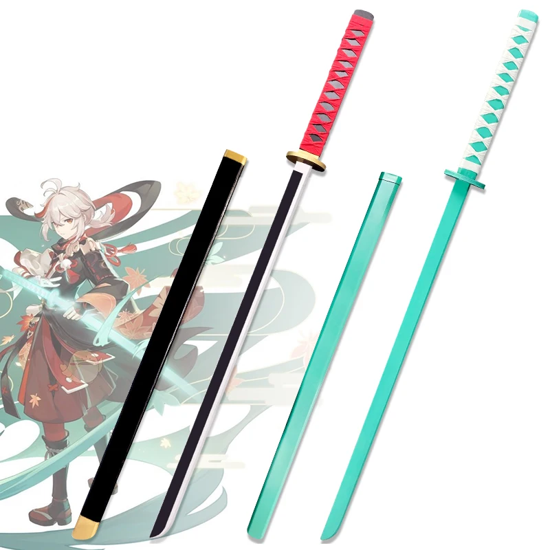 

110cm Kaedehara Kazuha Swords Anime Game Genshin Impact Cos Wooden Weapon Cosplay Props Weapon Knife Long Sword Accessories