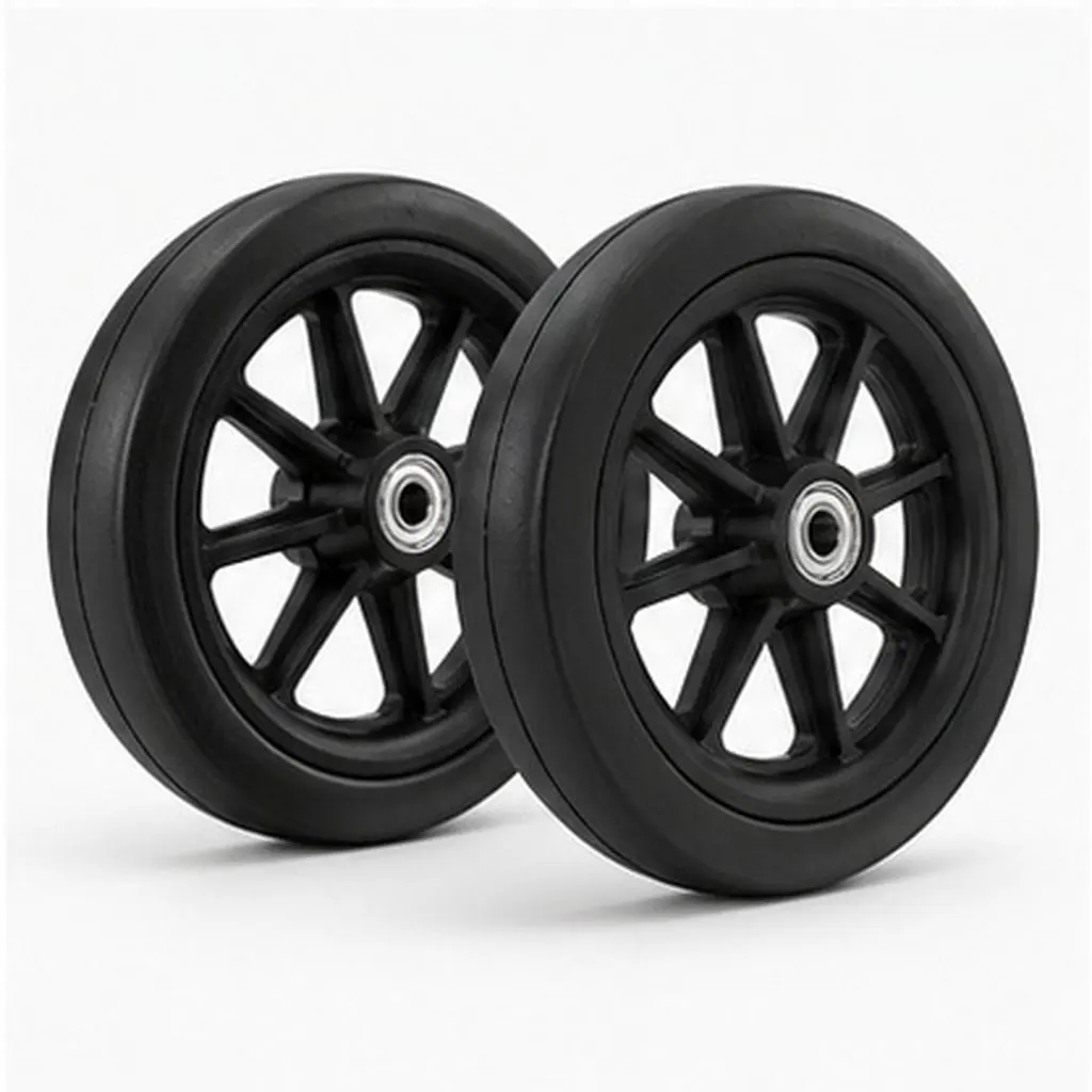 1Pair Universal Wheelchair Front Replacement Wheelchair Caster Wheel Wheels Sturdy Quiet Wear-resistant Tire Accessory
