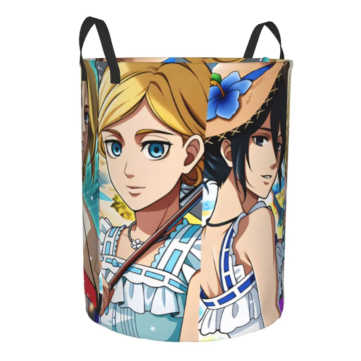 Annie Leonhart Attack On Titan Historia Reiss Laundry Basket Sasha Finger Clothes for Household Clothes Storage Organization