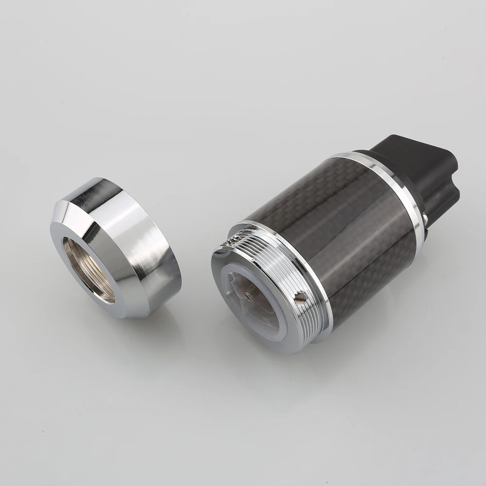 Audiocrast คุณภาพสูงคาร์บอนไฟเบอร์โรเดียมชุบ 20A C19 IEC หญิงปลั๊ก HIFI สายไฟ DIY Mains Connector