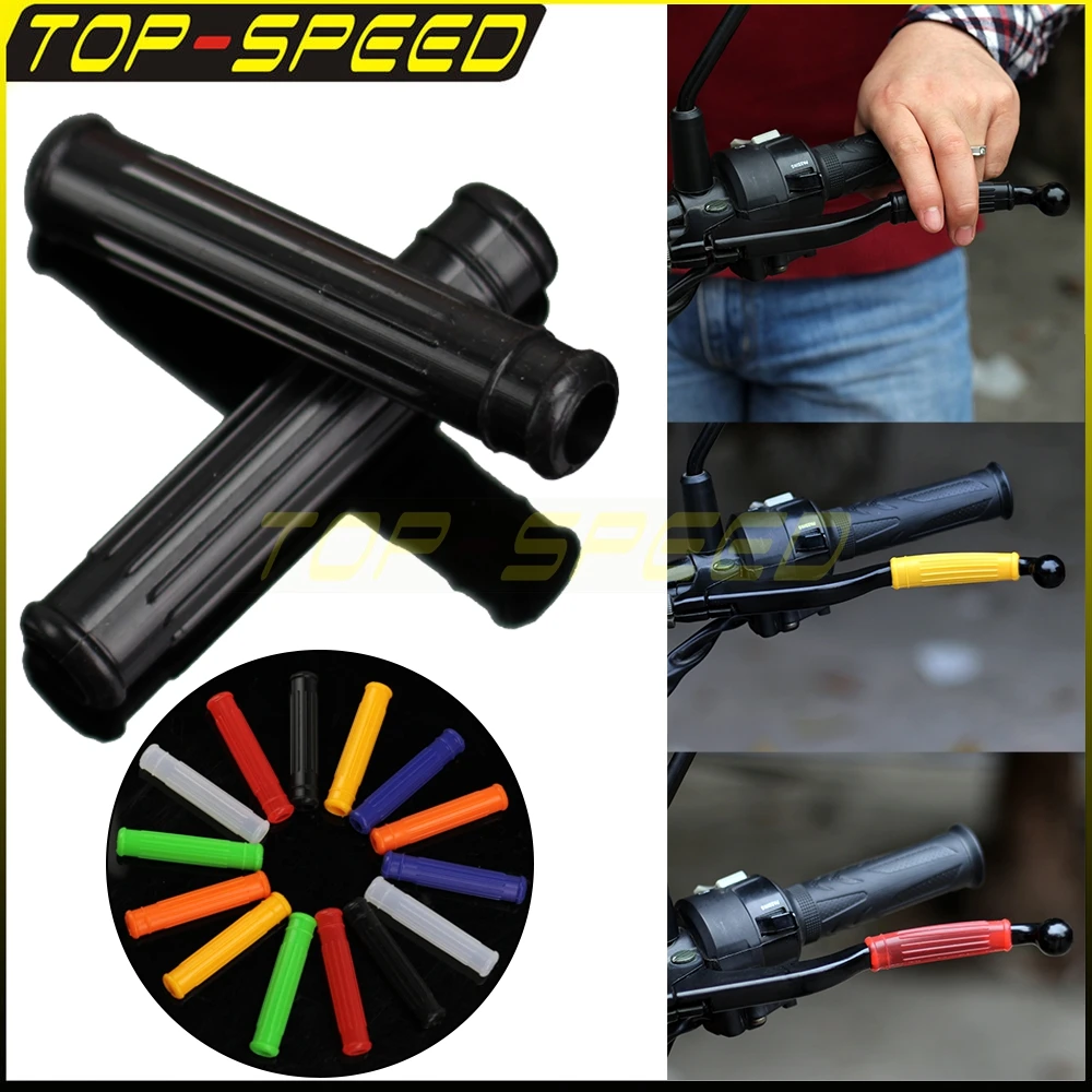 Motorcycle Handgrip Guard Soft Anti-slip Handle Silicone Cover Accessories Motorbike Brake Clutch Lever Cover Handlebar Grips