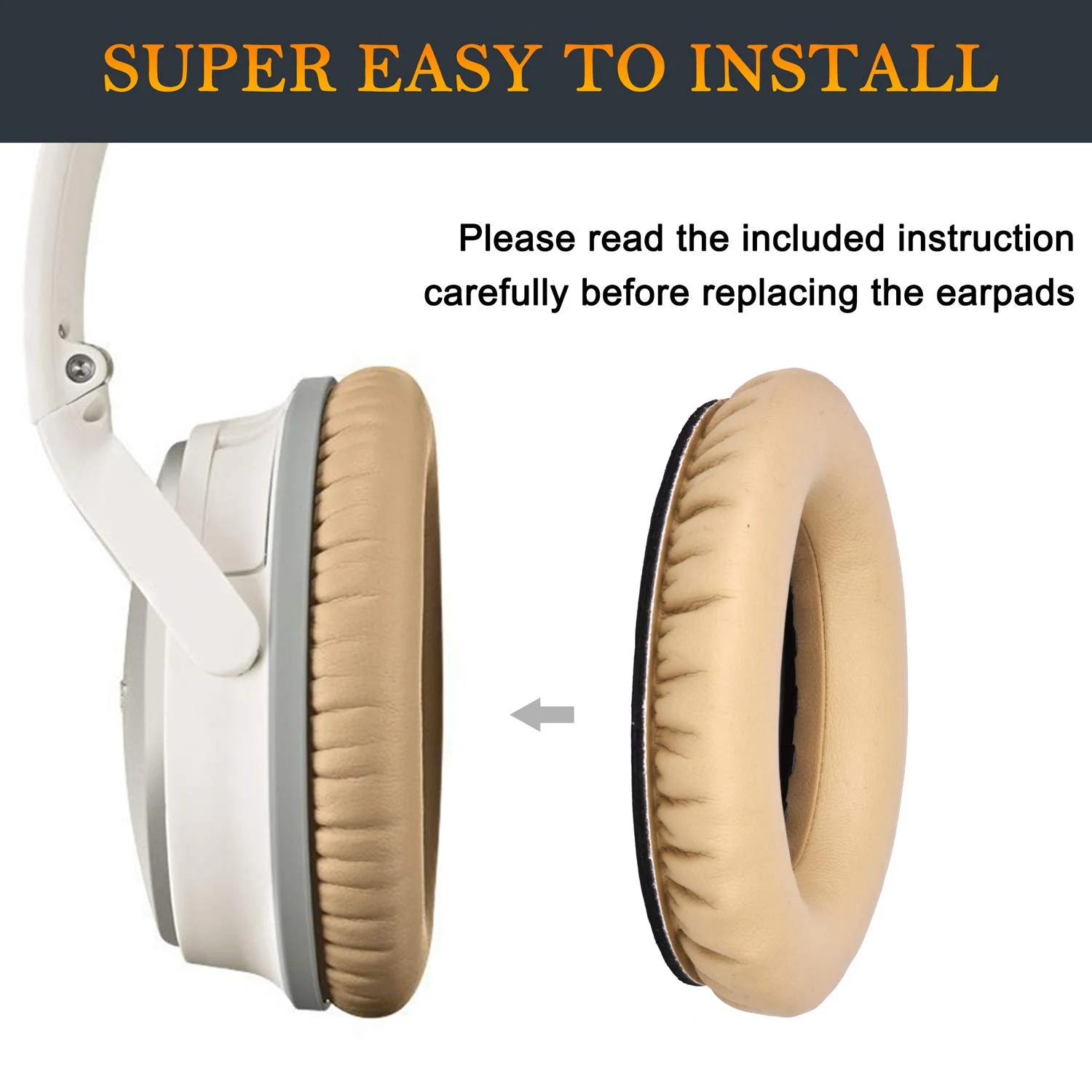 وسائد للاستبدال لسماعات الأذن من Bose QC35 QuietComfort QC2 QC15 QC25 SoundLink SoundTrue AE2 AE2I AE2W