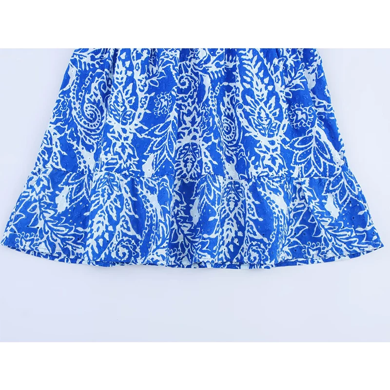 YENKYE 2025 Vrouwen Met Riem Borduren Print Shirt Jurken Lange Mouw V-hals A-lijn Korte Casual Jurk Lente Zomer Vestidos