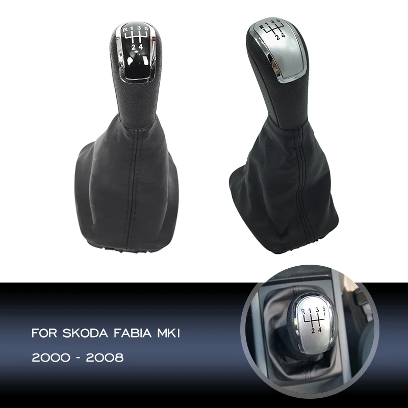 

For Skoda Fabia MK1 2000 2001 2002 2003 2004 2005 2006 2007 2008 Car Manual 5 Speed Gear Stick Shift Knob Gearbox Gaitor Boot