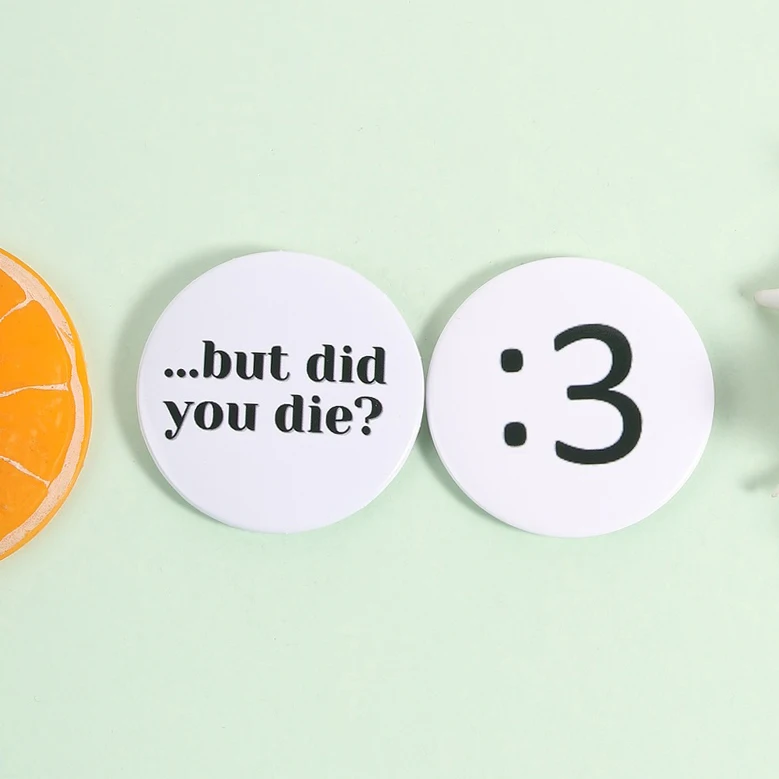 

Funny Meme Expression Enamel Pins Cute Cartoon Cat Star Brooches Cool Quote Lapel Badges Gift For Friends