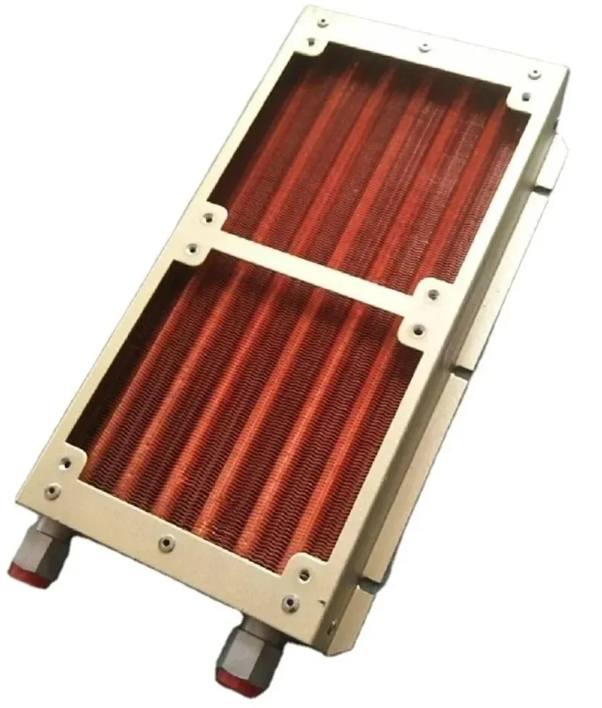

OEM Vrcooler SS Tube Radiator 120mm 240mm Water to air Heat Exchanger Cooling Fan Coil High-quality Evaporator for Computer CPU