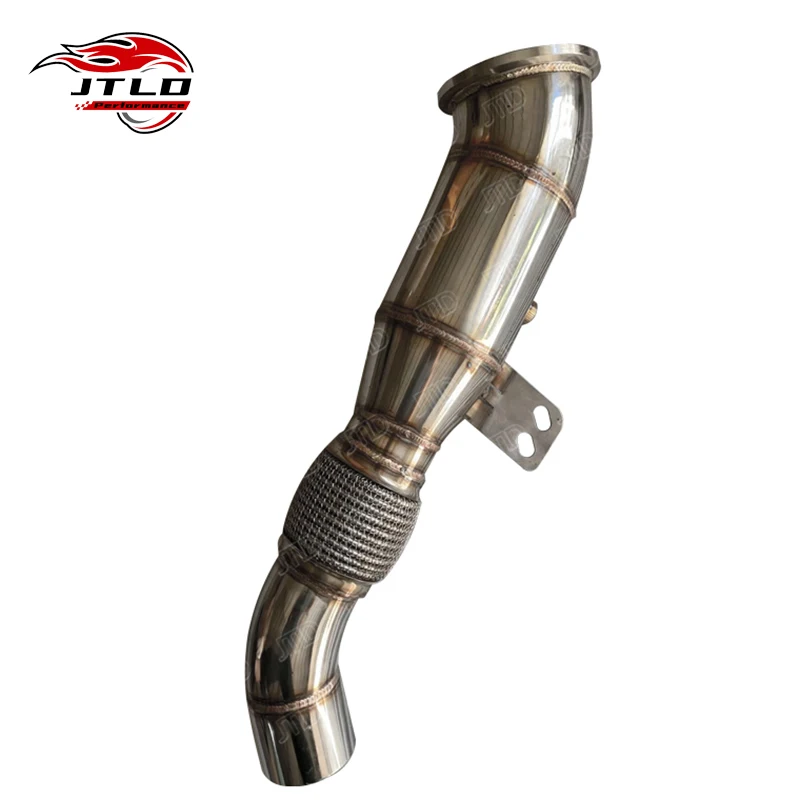 

JTLD Stainless Steel Euro 5 Straight Pipe Exhaust Downpipe For BMW B58 M140i M240i M340i M440i